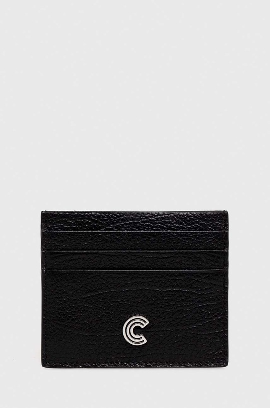 Coccinelle etui na karty skórzane etui na karty czarny E2.Q0E.12.95.01