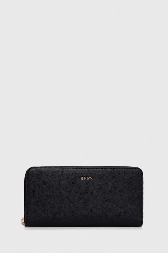 Liu Jo portfel imitacja skóry licowej czarny AA4289.E0087