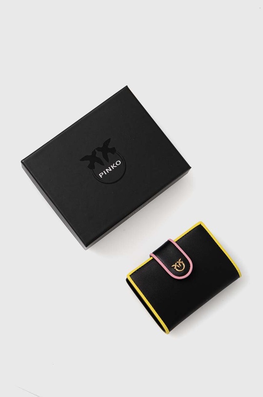 Pinko portfel skórzany czarny 102840.A1K1