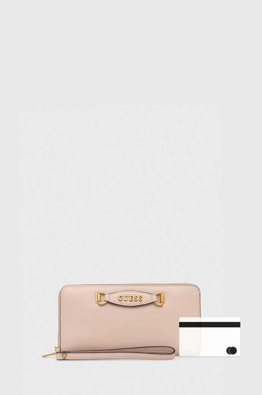 Guess portfel EMERA beżowy SWVA92.21460