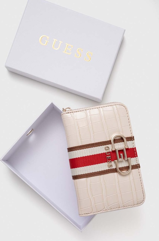 Guess portfel NELKA beżowy SWCG93.07400