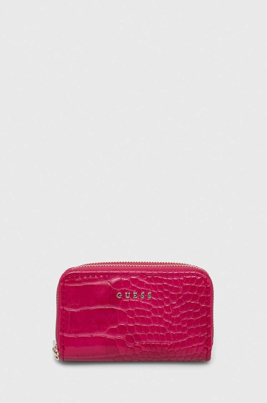 Guess portfel imitacja skóry licowej różowy PW7448.P4211