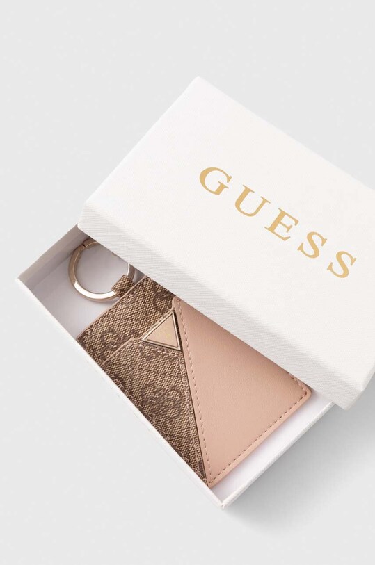 Чохол на банківські карти Guess бежевий RW1627.P4201