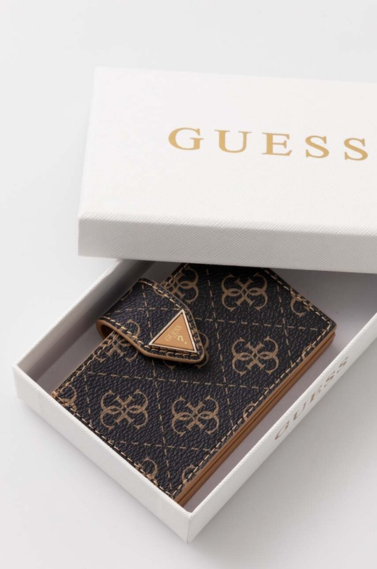 Guess etui na karty brązowy RW1629.P4201