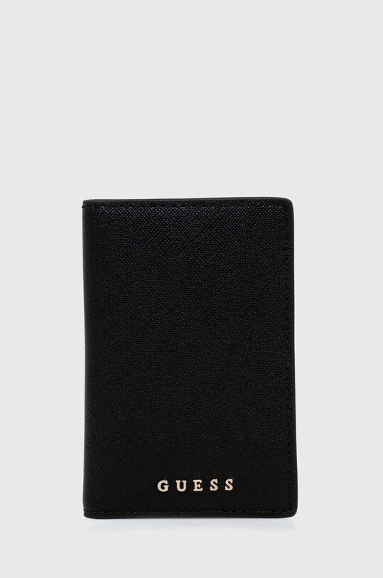 Puzdro na karty Guess puzdro na karty čierna RW1631.P4201