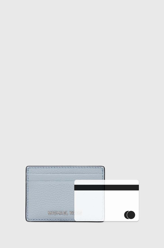 MICHAEL Michael Kors etui na karty skórzane niebieski 32F8SF6D1L