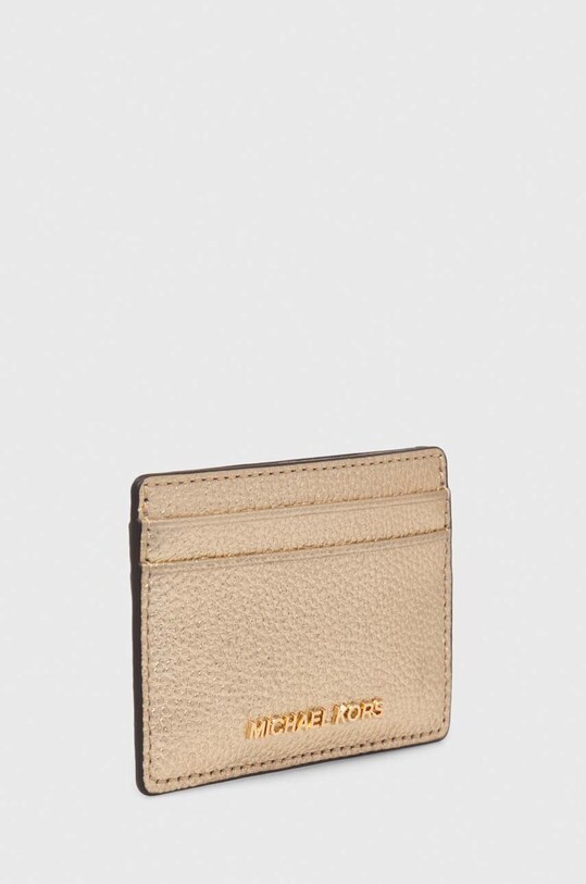 MICHAEL Michael Kors portacarte in pelle 34H9GJ6D5L oro SS24