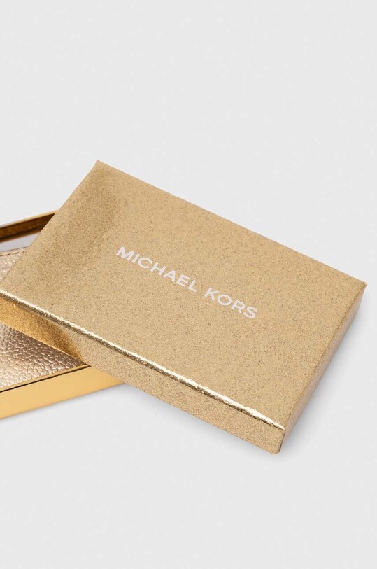 MICHAEL Michael Kors portacarte in pelle oro 34H9GJ6D5L