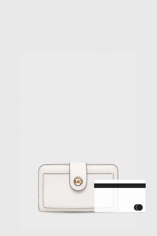 MICHAEL Michael Kors portfel skórzany 34S4G0KF6L biały