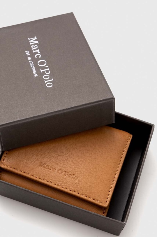 Marc O'Polo portfel skórzany brązowy 40319905802114