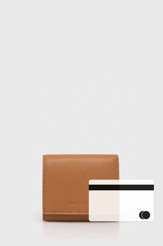 Marc O'Polo portfel skórzany 40319905802114 brązowy