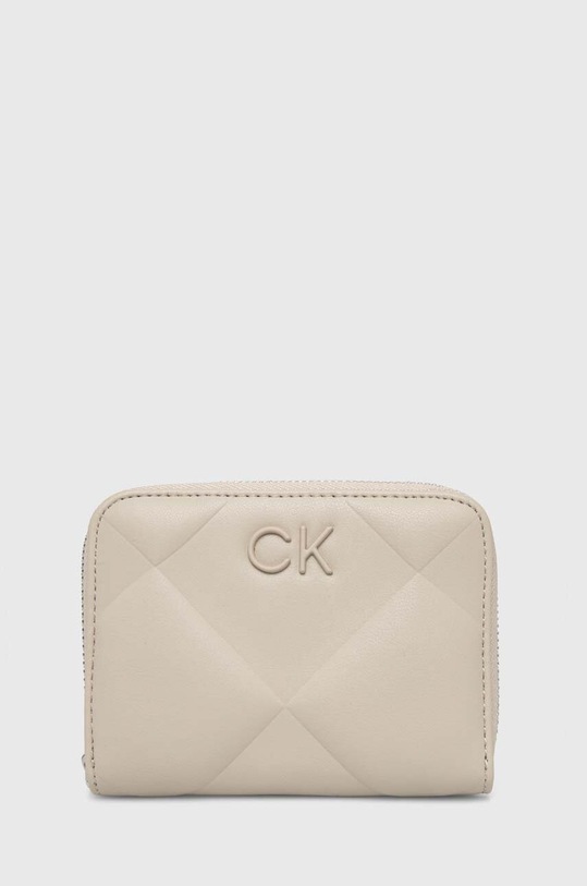 Calvin Klein portfel imitacja skóry licowej beżowy K60K611783