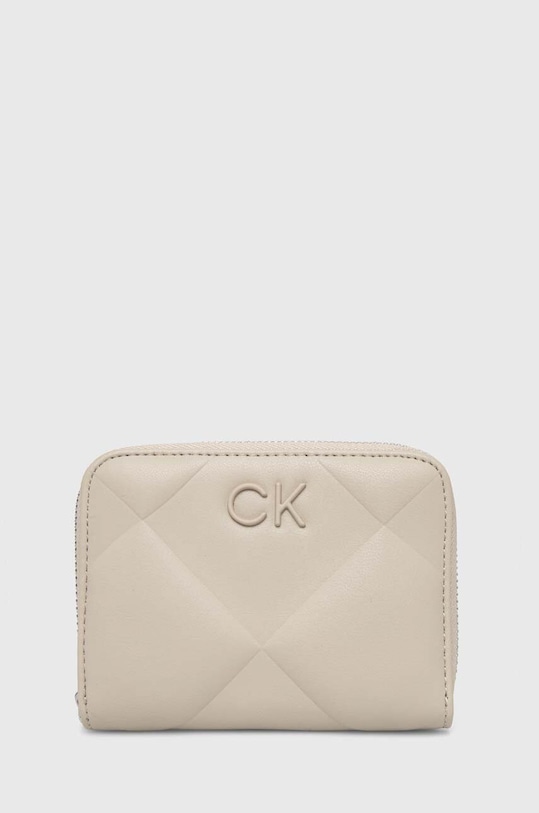 Calvin Klein portfel imitacja skóry licowej beżowy K60K611783