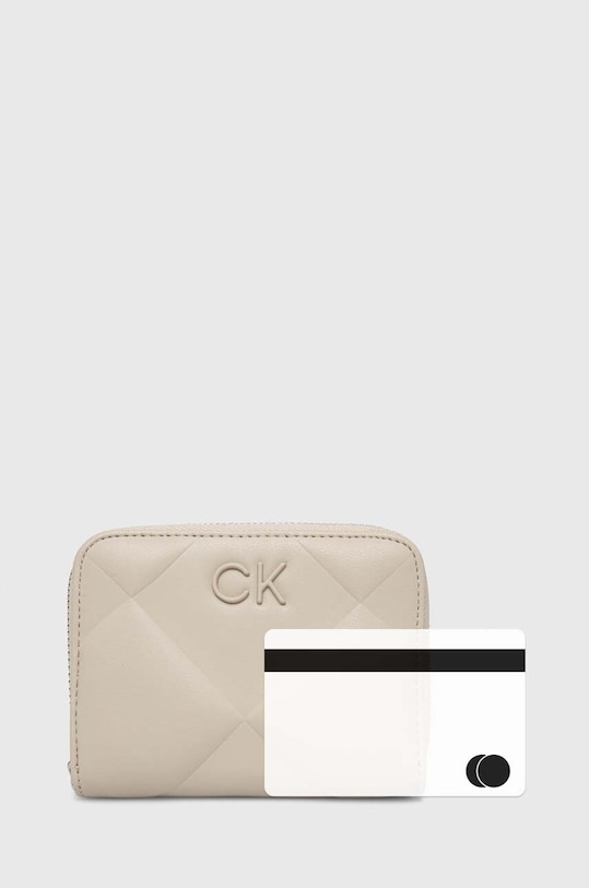 Calvin Klein portfel beżowy K60K611783