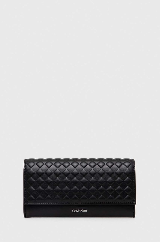Peňaženka Calvin Klein jednofarebný čierna K60K611895