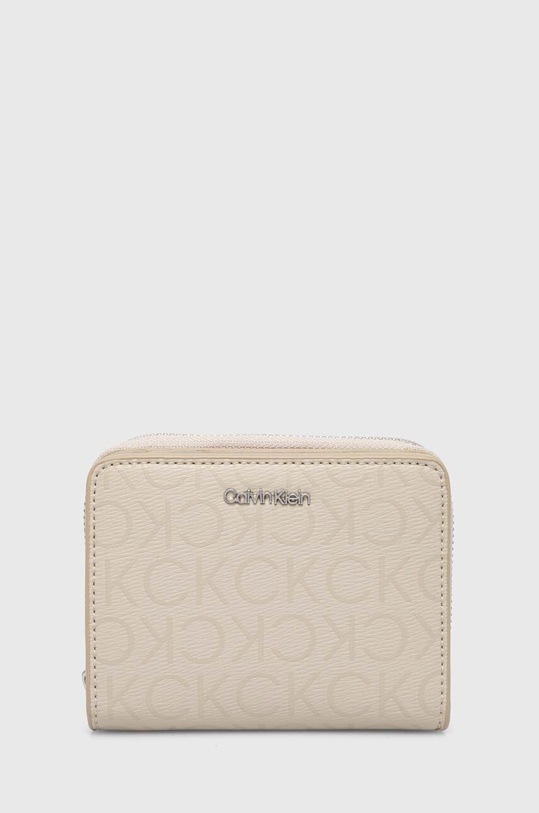 Calvin Klein portfel imitacja skóry licowej beżowy K60K611932
