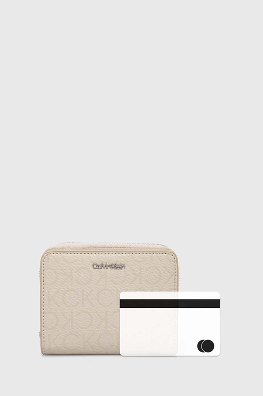 Calvin Klein portfel beżowy K60K611932