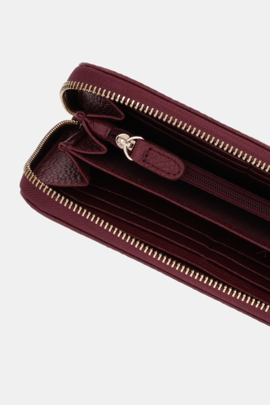 Geox portfel skórzany D35K3H-00046 D.WALLET bordowy D35K3H.00046.C9999