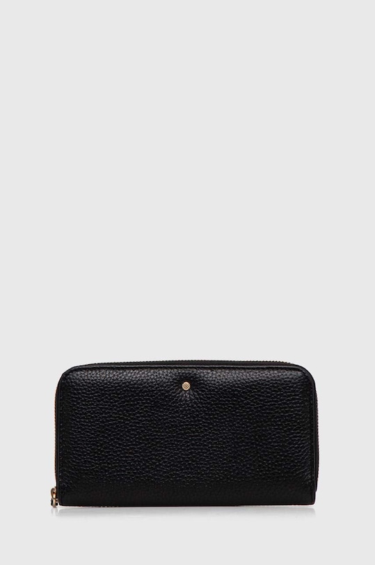 Geox portfel skórzany D35K3H-00046 D.WALLET skóra licowa czarny D35K3H.00046.C9999