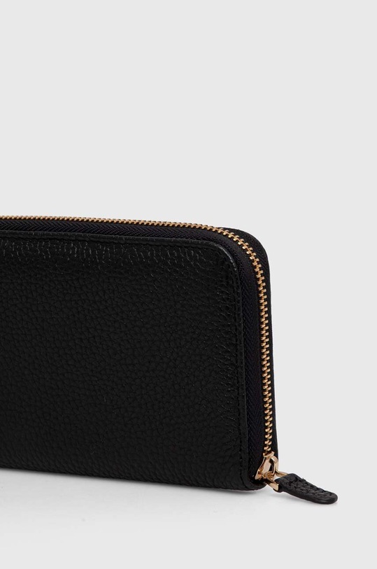 Geox portofel de piele D35K3H-00046 D.WALLET D35K3H.00046.C9999 negru SS24