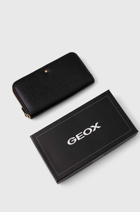 Geox portofel de piele D35K3H-00046 D.WALLET negru D35K3H.00046.C9999