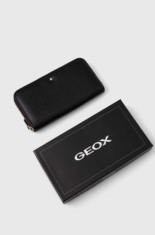 Geox portfel skórzany D35K3H-00046 D.WALLET czarny D35K3H.00046.C9999