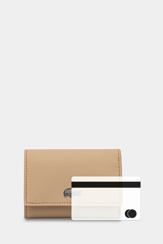 Lacoste portfel NF4190AA beżowy