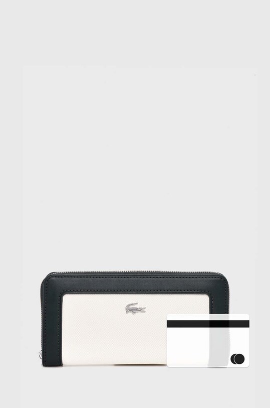 Lacoste portofel alb NF4522YN
