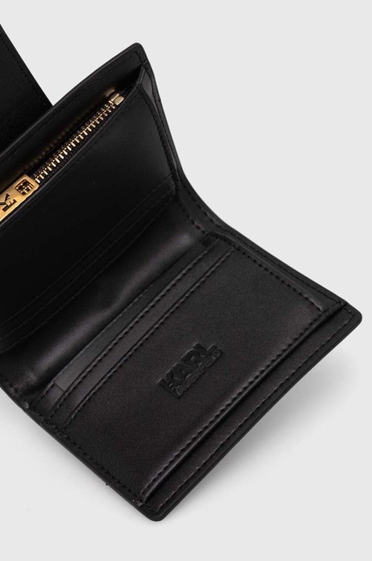 Кожаный кошелек Karl Lagerfeld чёрный 241W3220