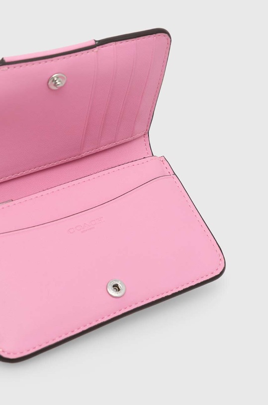 Akcesoria Coach portfel skórzany CR542 różowy