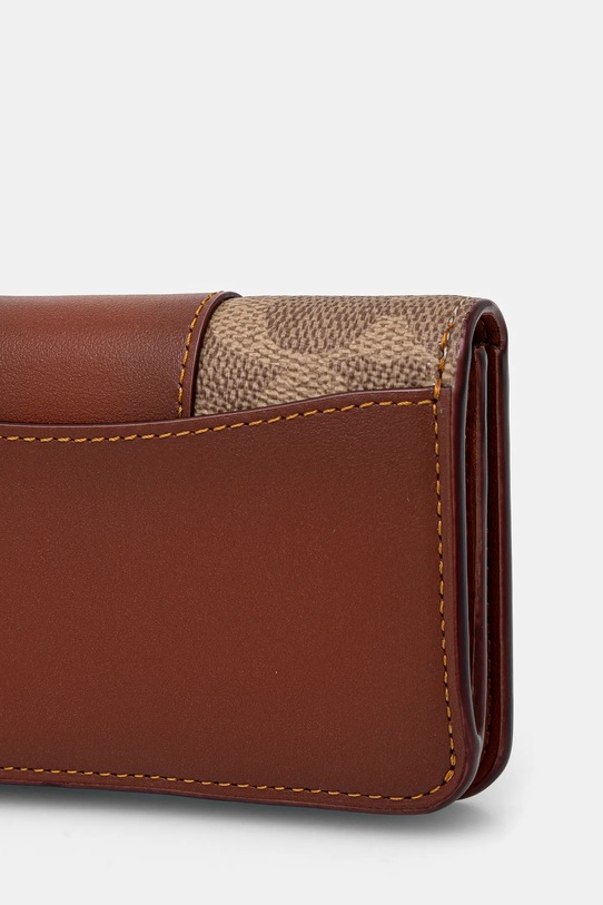 Аксесоари Кожен портфейл Coach CR542 кафяв