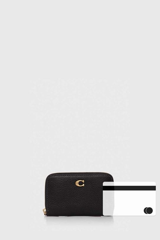 Coach leather wallet black CR551