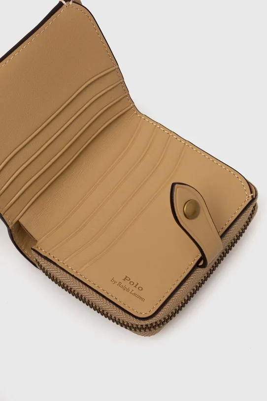 Akcesoria Polo Ralph Lauren portfel skórzany 427937676 beżowy