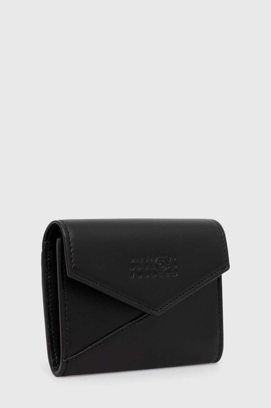 MM6 Maison Margiela leather wallet Japanese 6 Flap SA5UI0010. black SS24