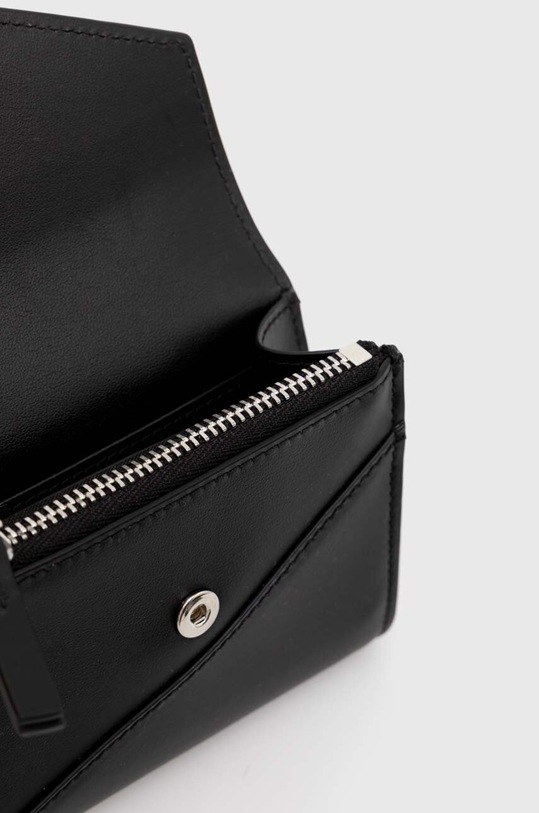 MM6 Maison Margiela leather wallet Japanese 6 Flap black SA5UI0010.