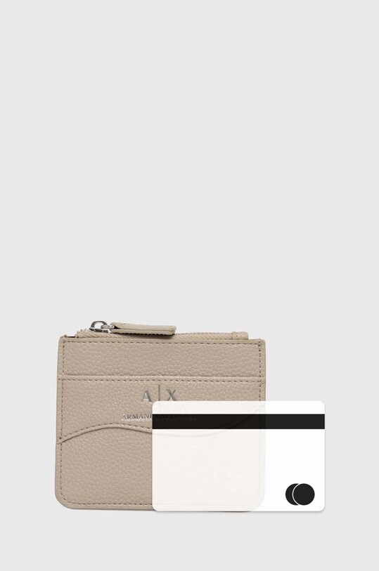 Armani Exchange etui na karty 948539.CC783 beżowy