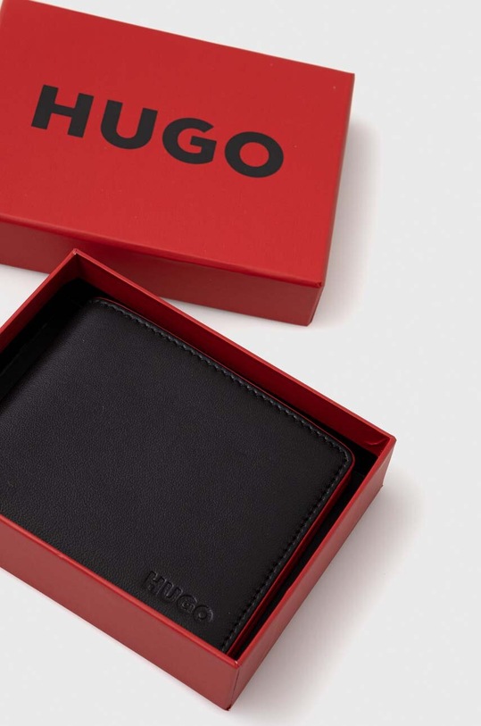Doplňky Kožená peněženka HUGO 50511293 černá