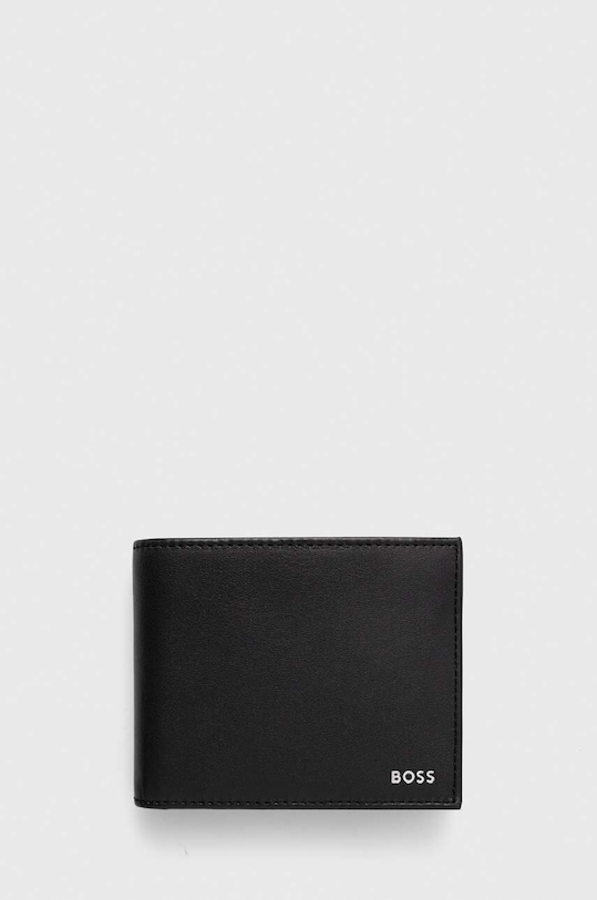 BOSS portfel skórzany Randy skóra licowa czarny 50519268