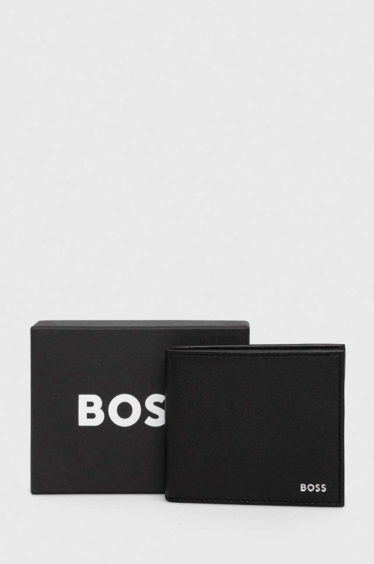 BOSS portfel skórzany czarny 50519273