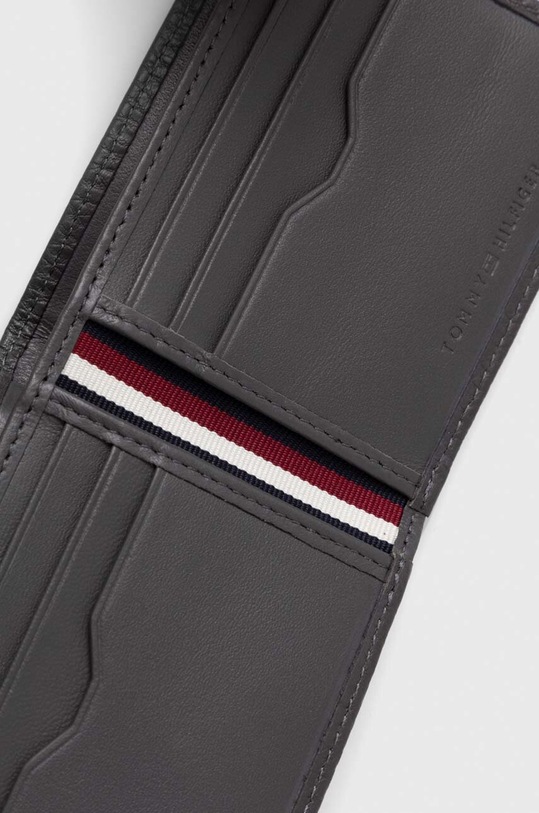 Δερμάτινο πορτοφόλι Tommy Hilfiger γκρί AM0AM11854