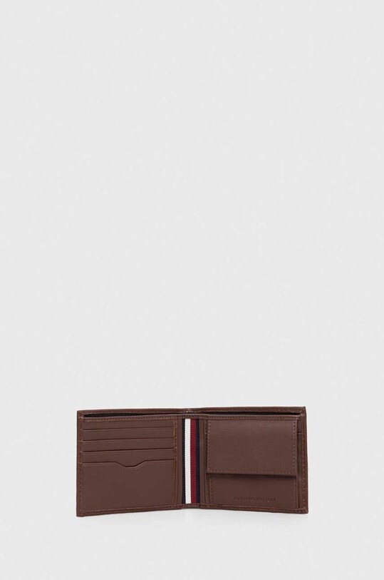 Tommy Hilfiger portfel skórzany AM0AM11855 brązowy SS24