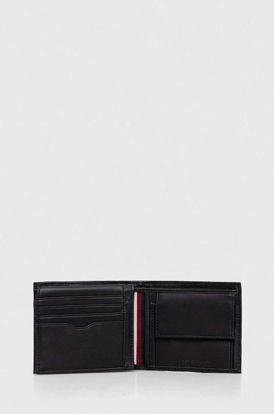 Tommy Hilfiger portfel skórzany AM0AM11856 czarny SS24