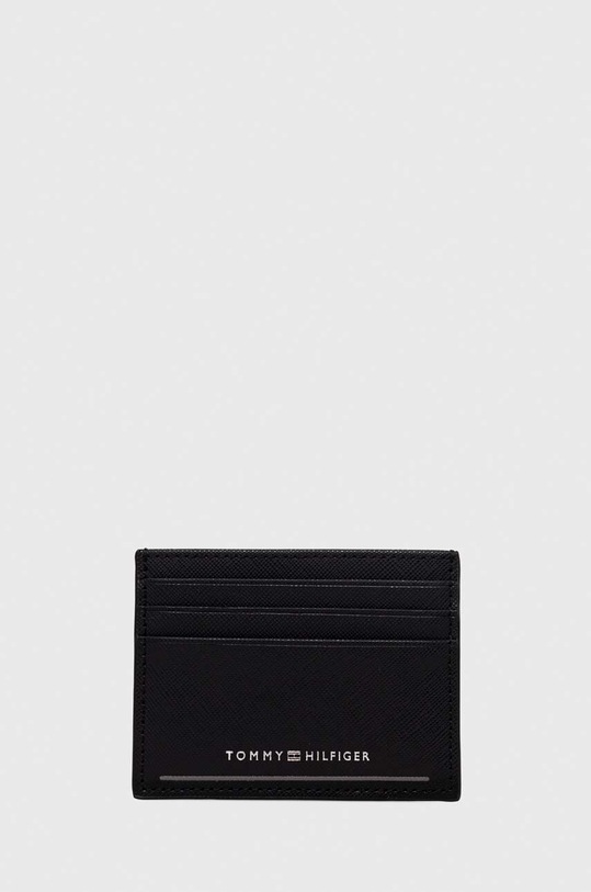 Tommy Hilfiger etui na karty skórzane etui na karty czarny AM0AM11863