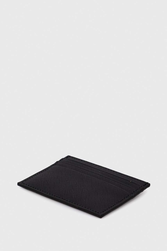 Kožené puzdro na karty Tommy Hilfiger AM0AM11863 čierna SS24