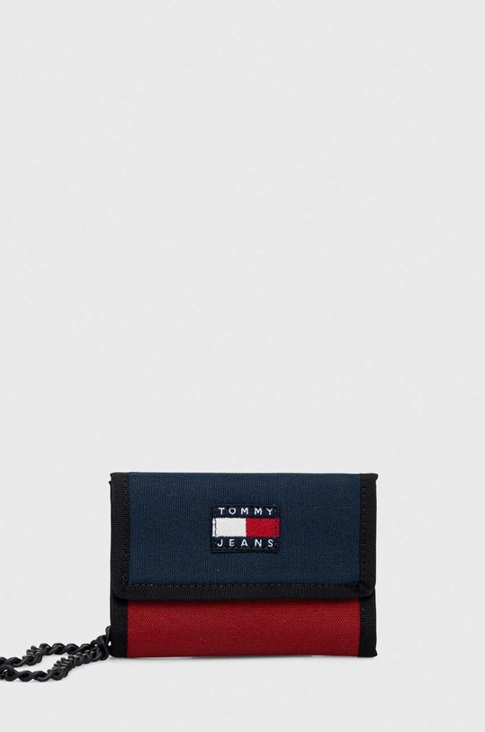 Tommy Jeans portfel drobny wzór granatowy AM0AM12078