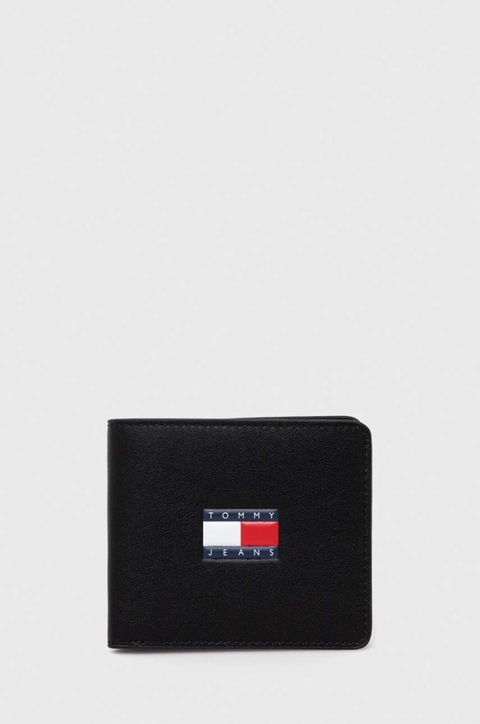 Tommy Jeans portfel skóra licowa czarny AM0AM12082