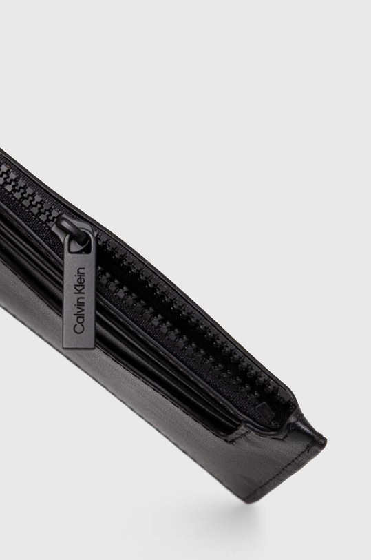 Akcesoria Calvin Klein portfel skórzany K50K511267 czarny