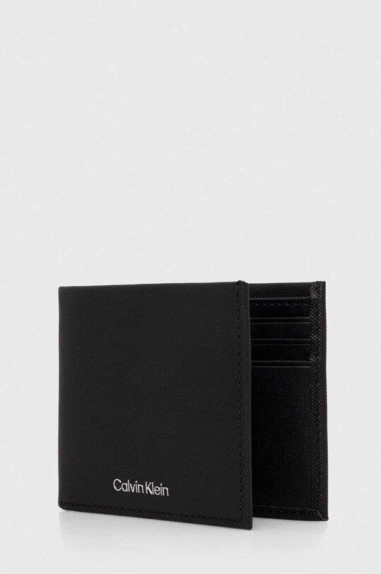 Calvin Klein portfel skórzany K50K511383 czarny SS24