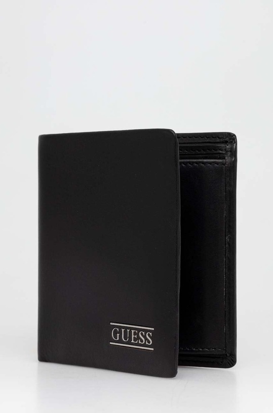 Кожен портфейл Guess NEW BOSTON SMNEBR.LEA22 черен SS24