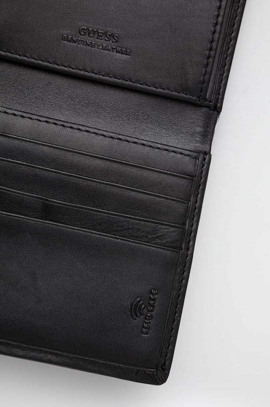 Guess portofel de piele negru SMNEBR.LEA22